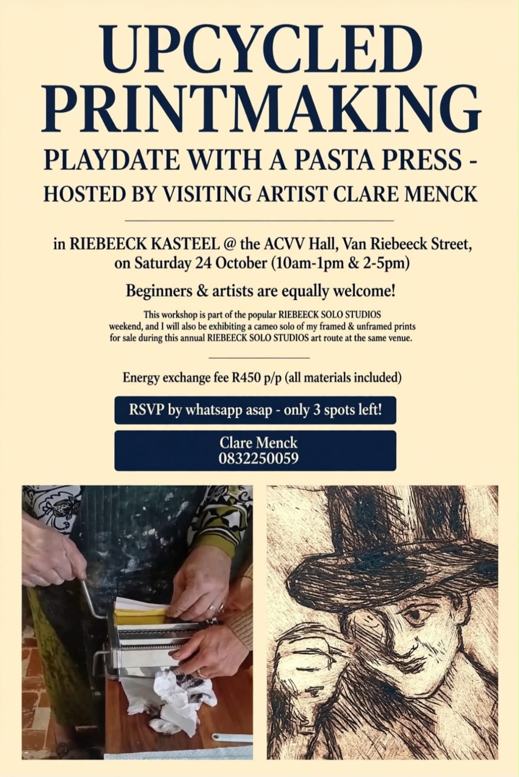 Upcycled Printmaking: Playdate with a Pasta Press (Clare Menck)